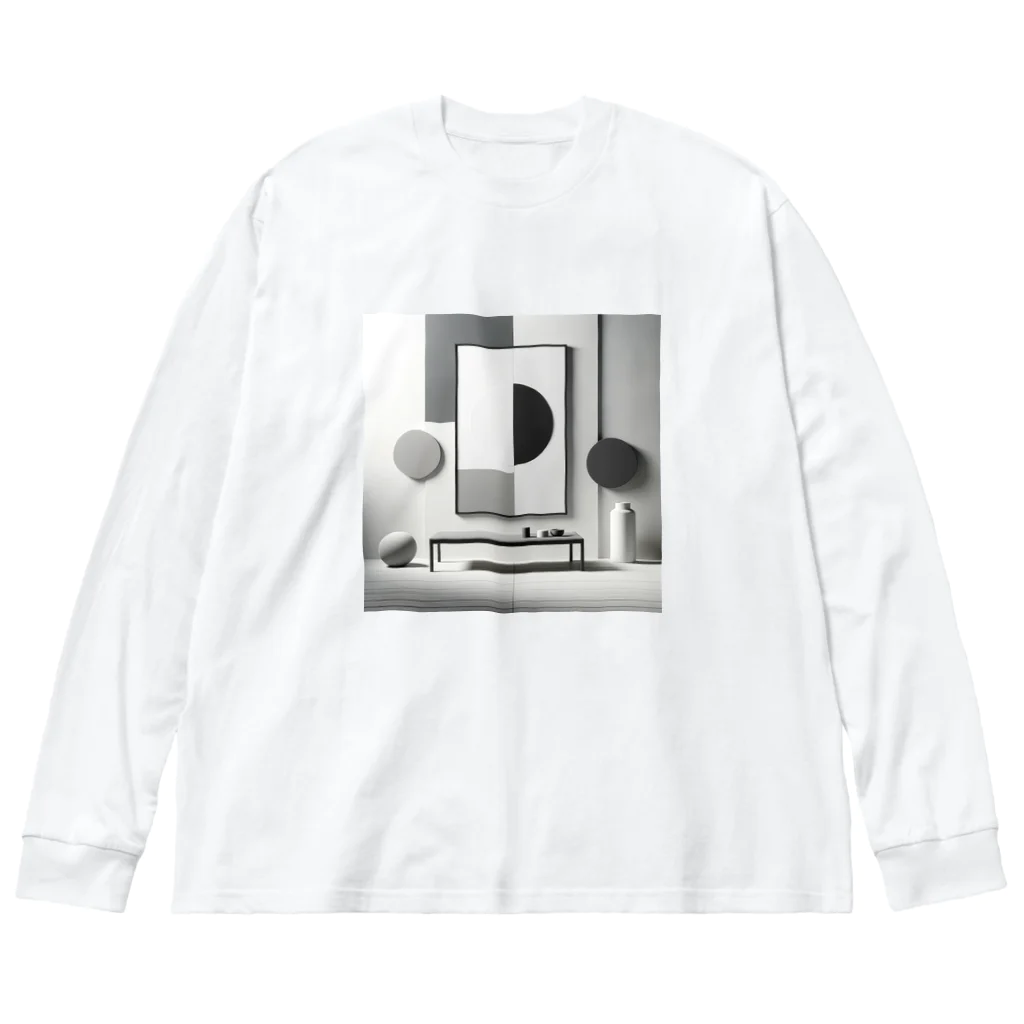 masaの静謐なモノクロームの風景 Big Long Sleeve T-Shirt