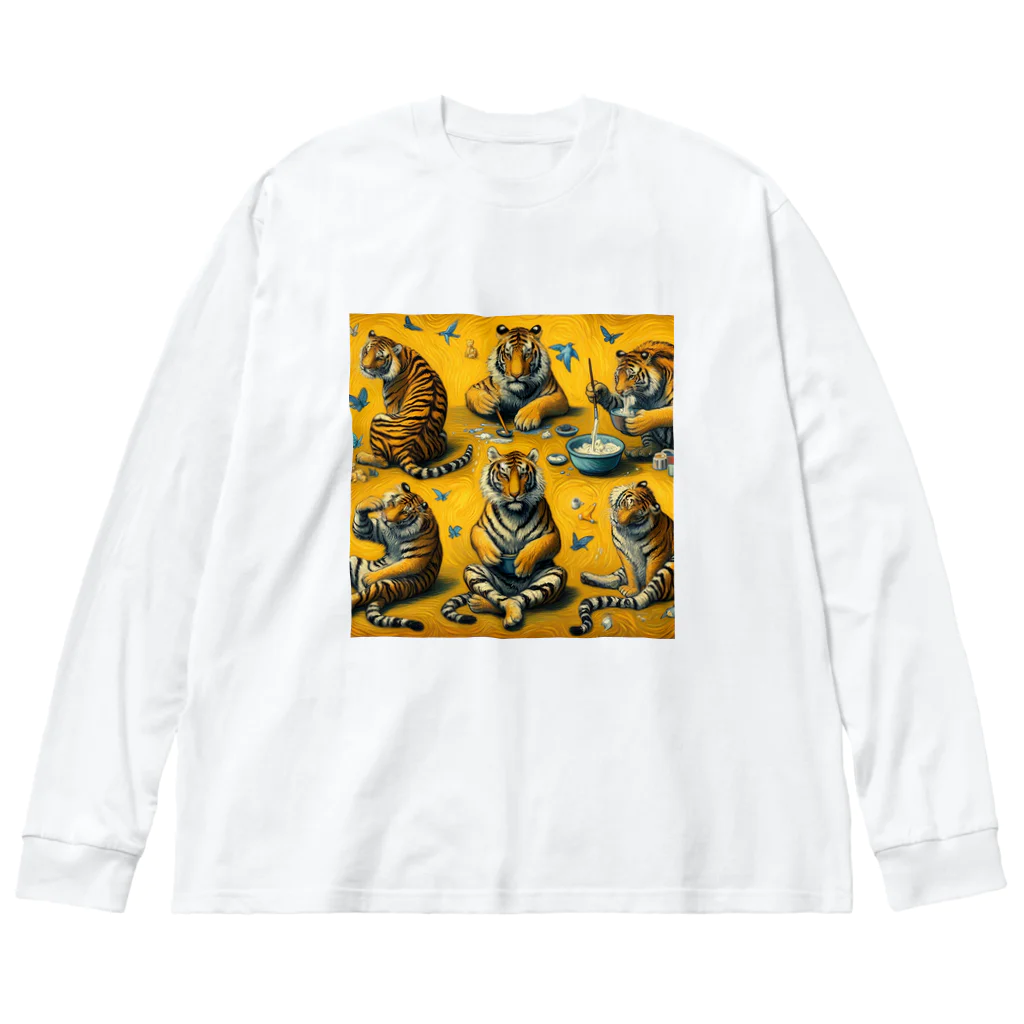 ひのえまるの虎の詰め合わせ Big Long Sleeve T-Shirt