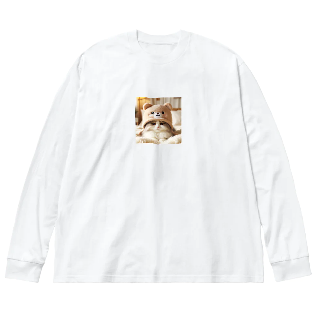 pepepe-peの帽子のグーちゃん ビッグシルエットロングスリーブTシャツ