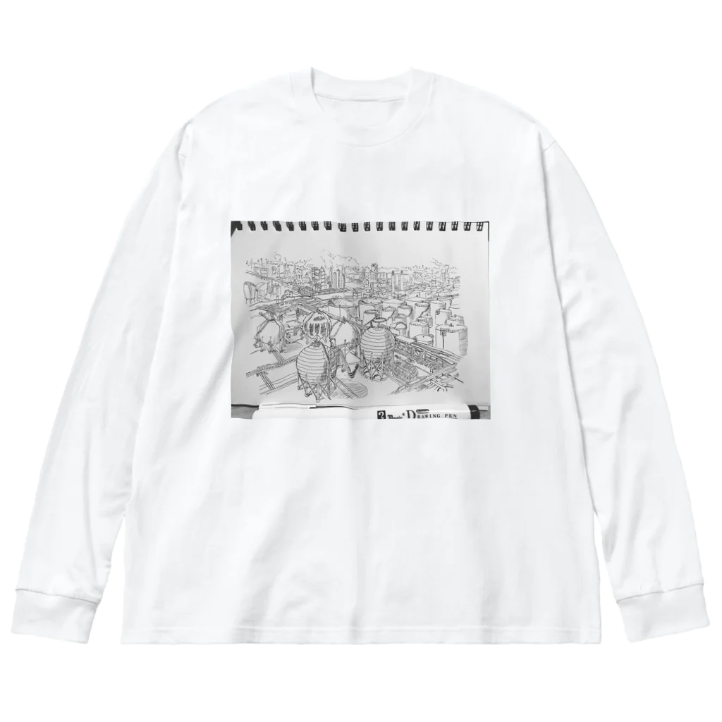 OASIS TOWNのコンビナートアート Big Long Sleeve T-Shirt