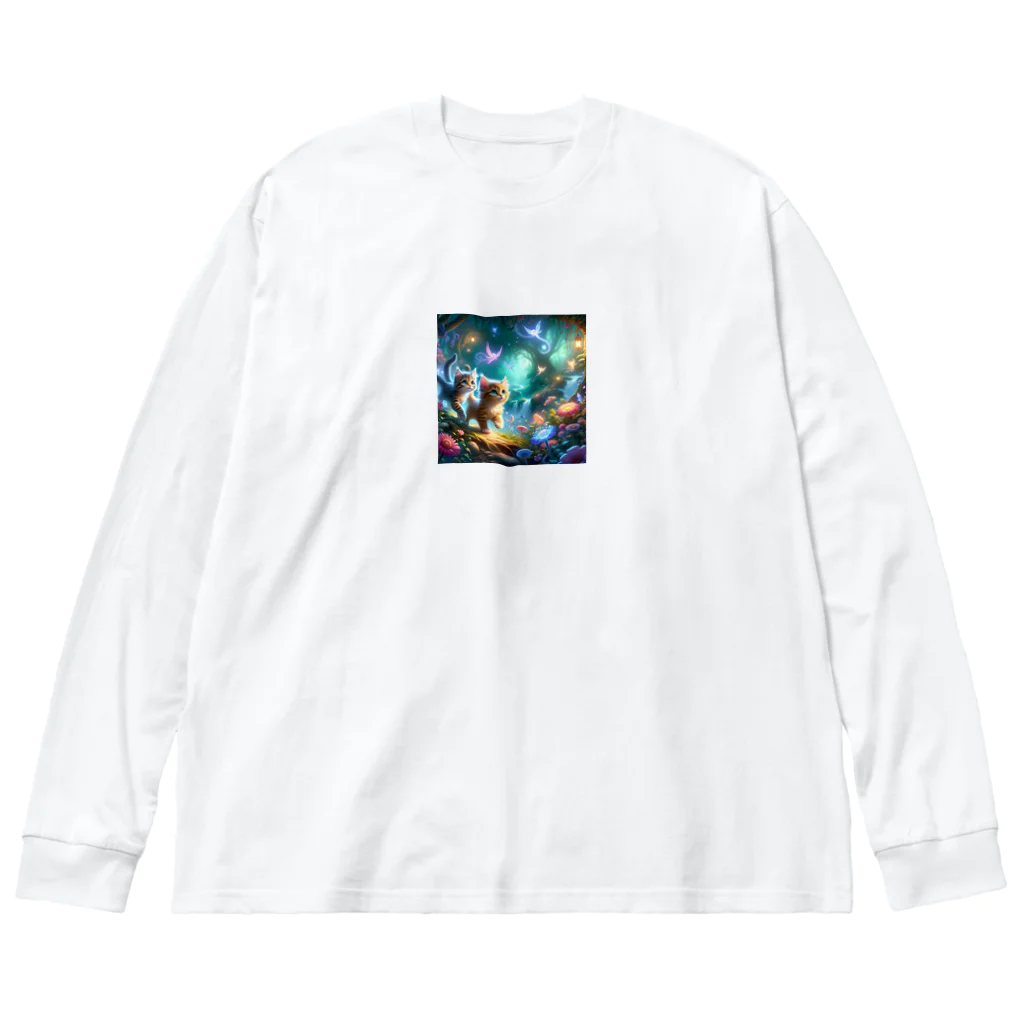 katohkouchiの魔法の探求者：子猫たちの冒険 Big Long Sleeve T-Shirt