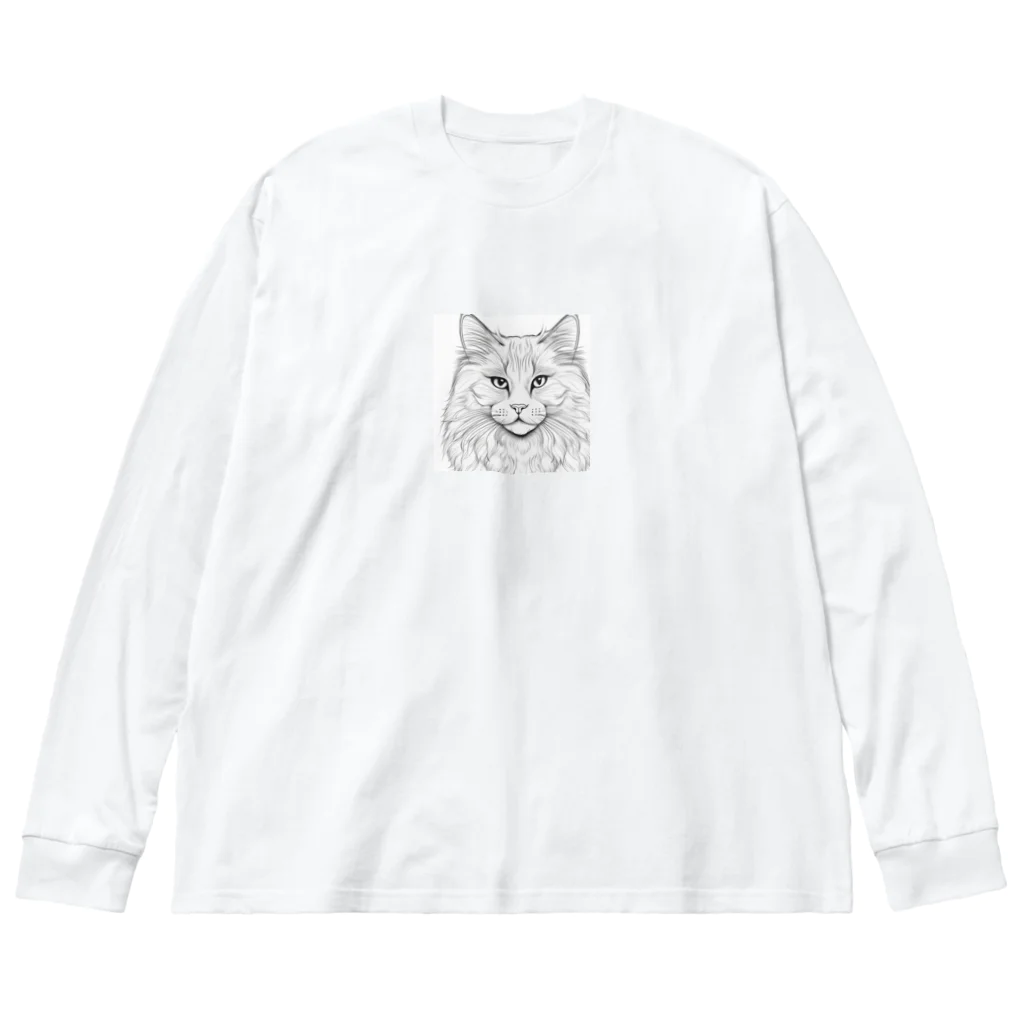 どうぶつやのサイベリアン       猫で Big Long Sleeve T-Shirt