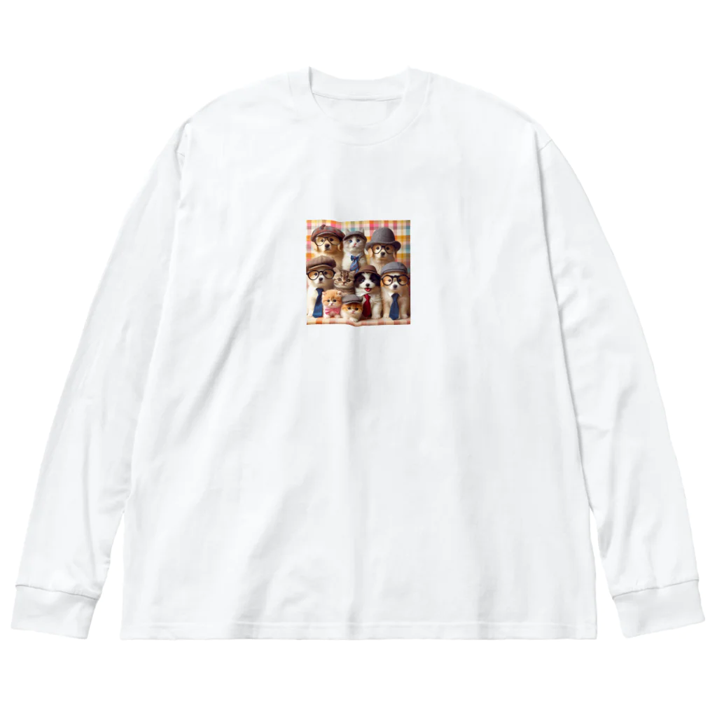 117hibikiのワンニャンファミリー🐾 Big Long Sleeve T-Shirt