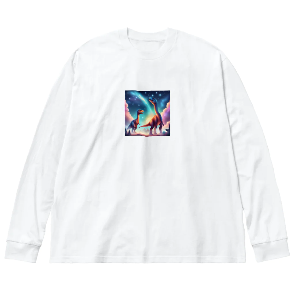 Manoaの恐竜の星 Big Long Sleeve T-Shirt