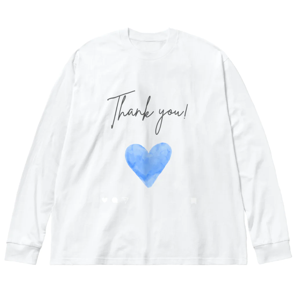 JUNK_HEDDのハート Big Long Sleeve T-Shirt