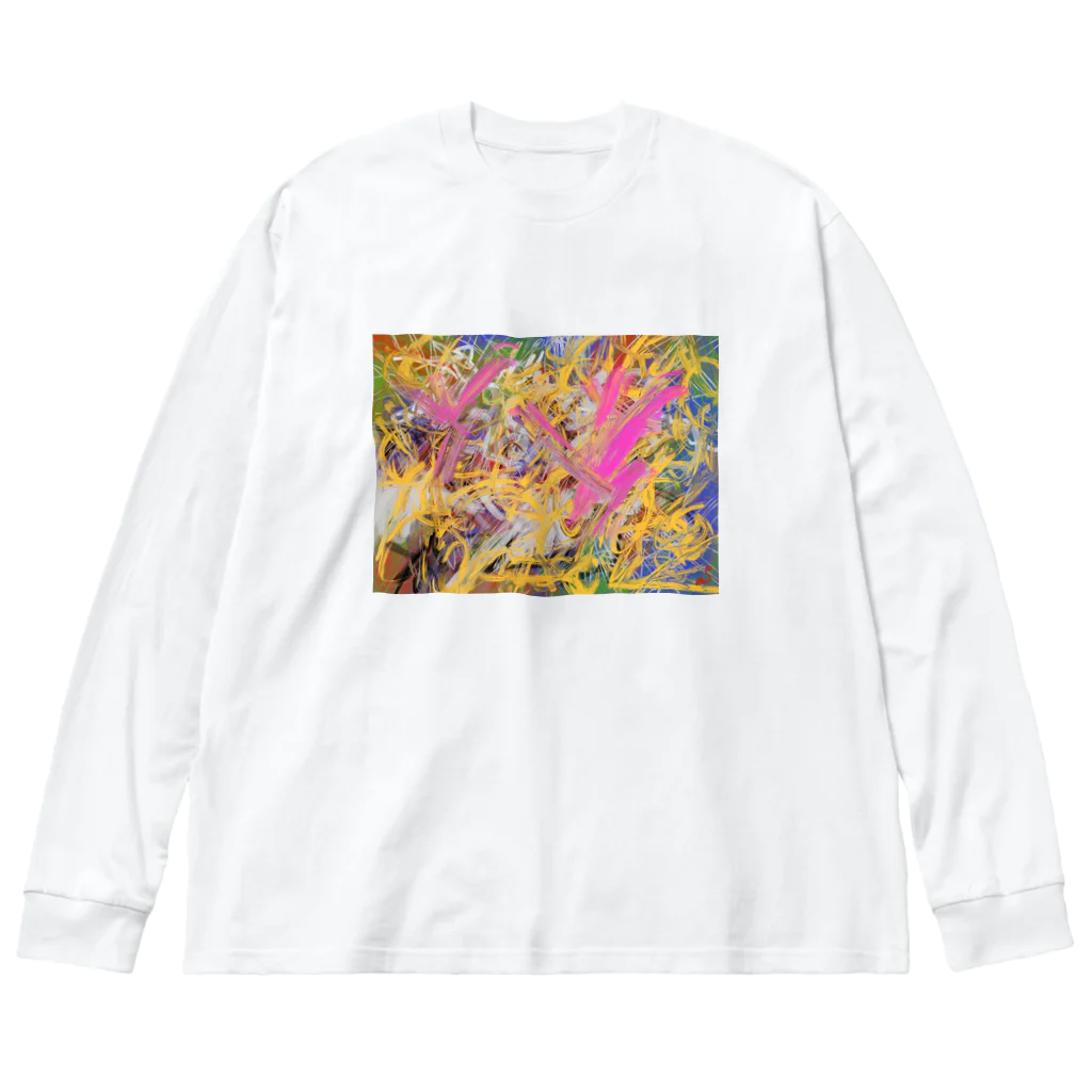 Shinya_Moritaのabstract Big Long Sleeve T-Shirt