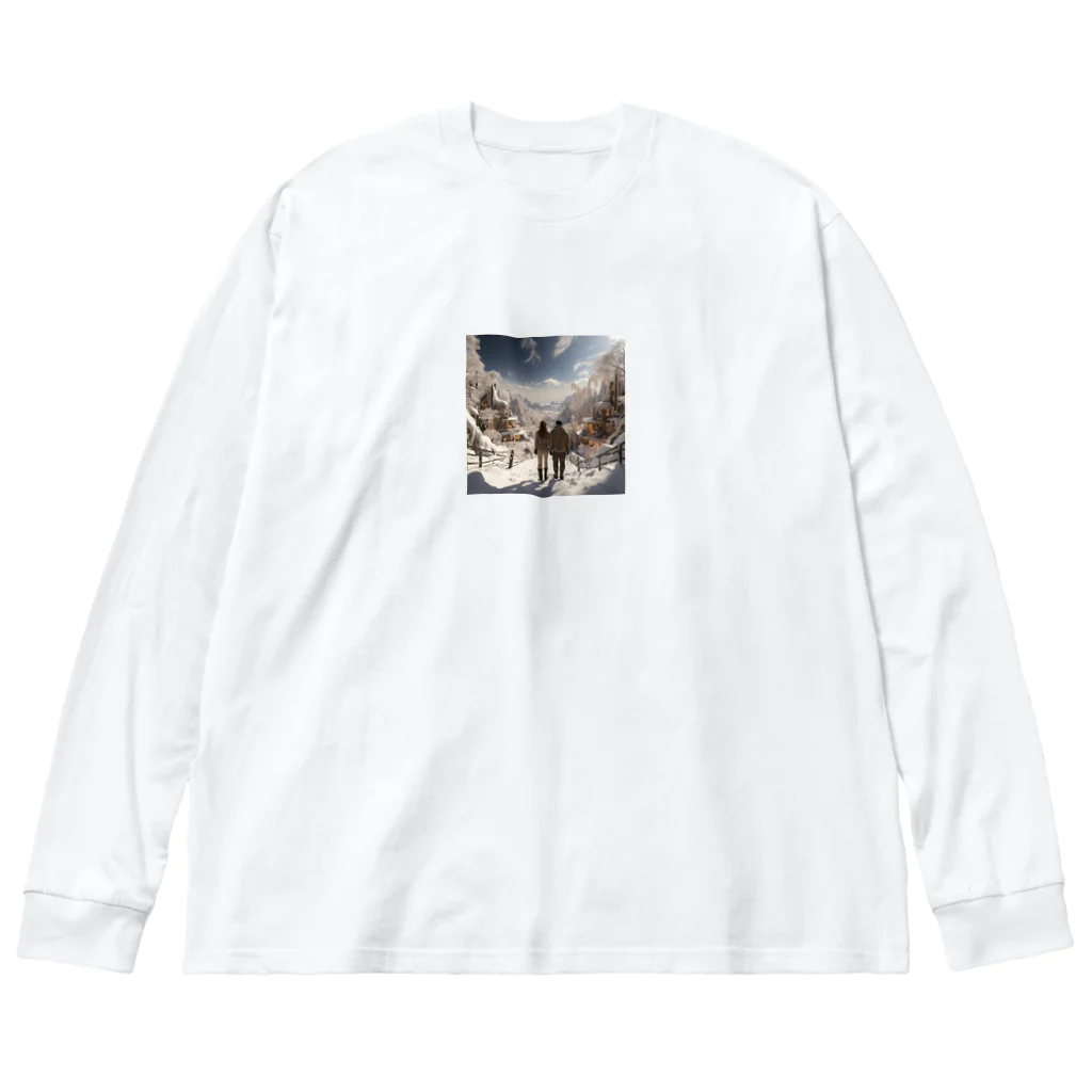 aoicanonのEnchanted Winter Vista Big Long Sleeve T-Shirt