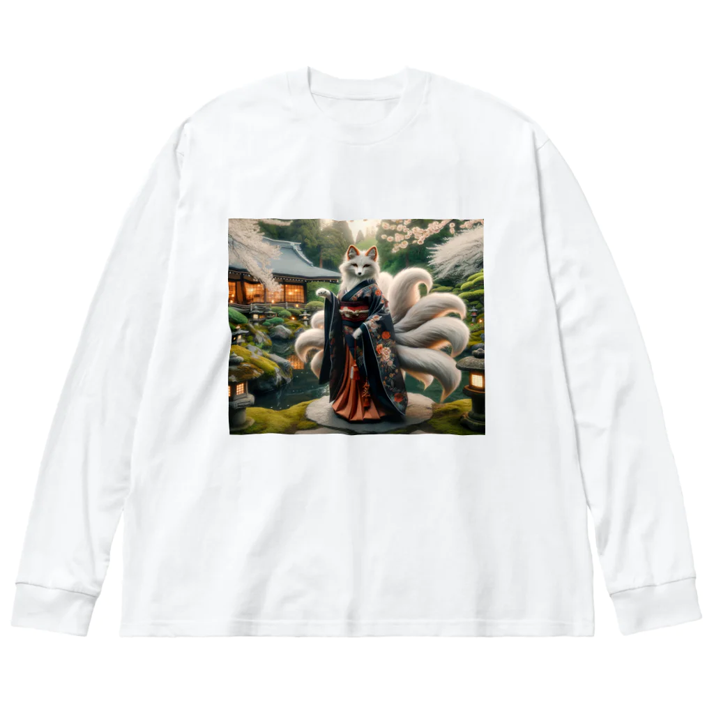 ZenCritters Sanctuaryの妖狐様 Big Long Sleeve T-Shirt