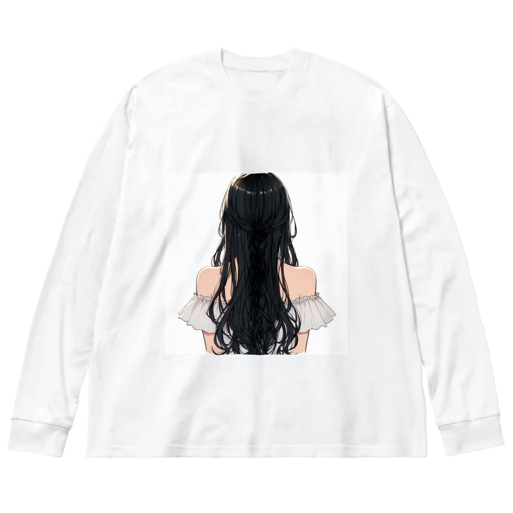 sakaki-tomoeの後ろ姿 Big Long Sleeve T-Shirt