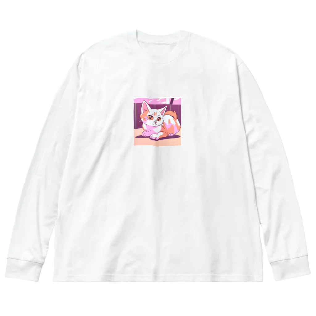 時計樹の森のおすましにゃんこ Big Long Sleeve T-Shirt