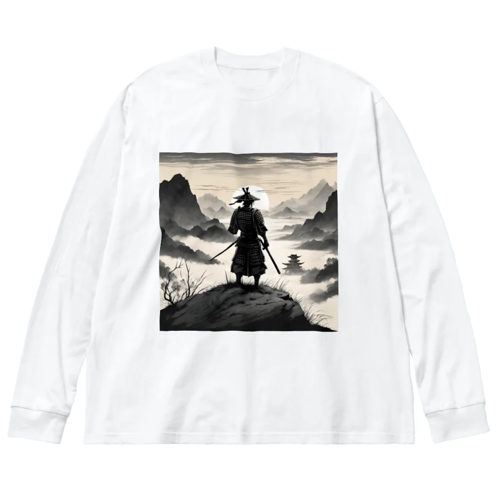 d-design-labの戦に敗れた武士が佇む風景画4 Big Long Sleeve T-Shirt