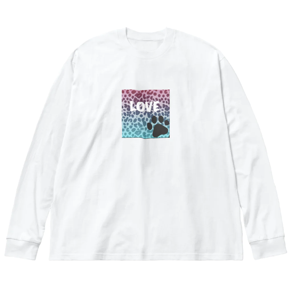 Porte de  bonheur  〜幸せの扉〜の豹柄LOVE🐾シリーズ ビッグシルエットロングスリーブTシャツ