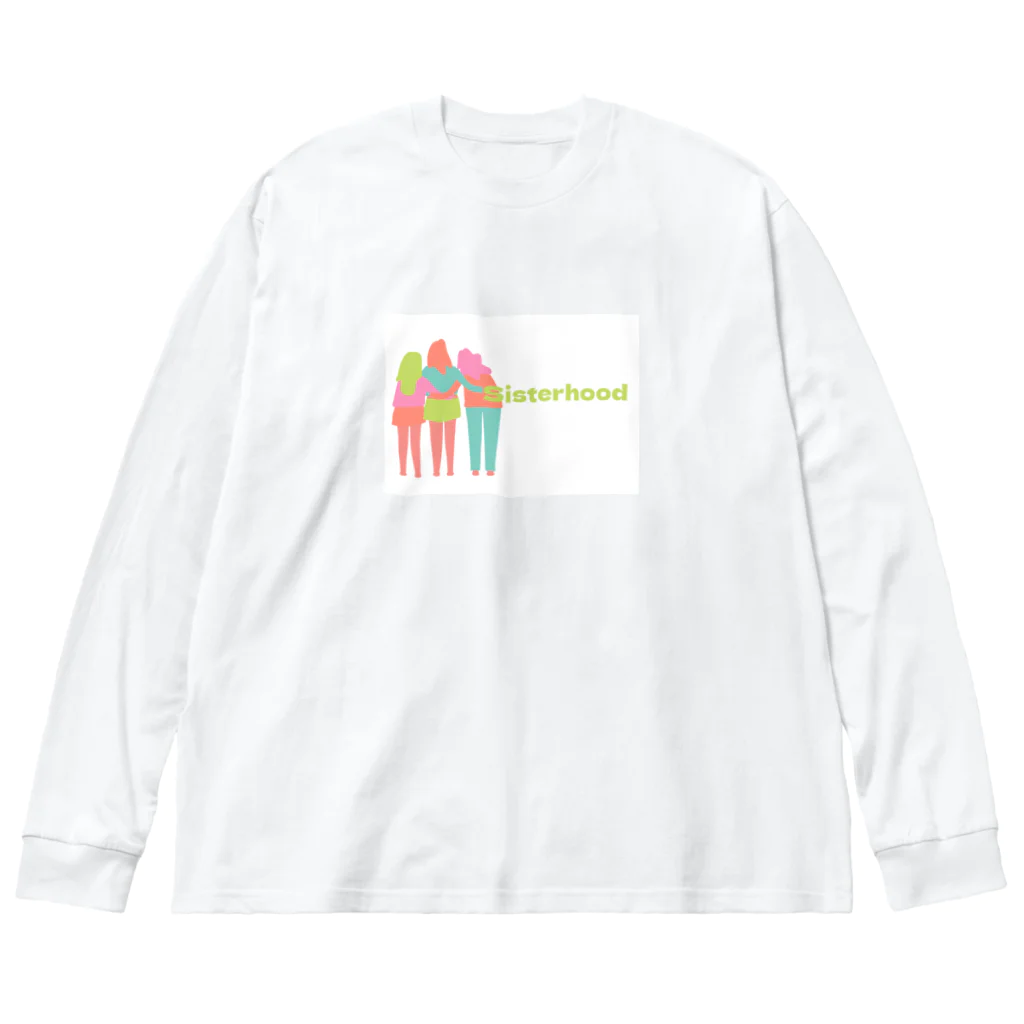 yurufemのSisterhood  ビッグシルエットロングスリーブTシャツ