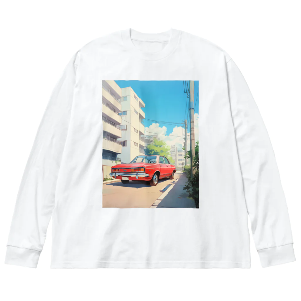 AQUAMETAVERSEのスーパーカー ビッグシルエットロングスリーブTシャツ