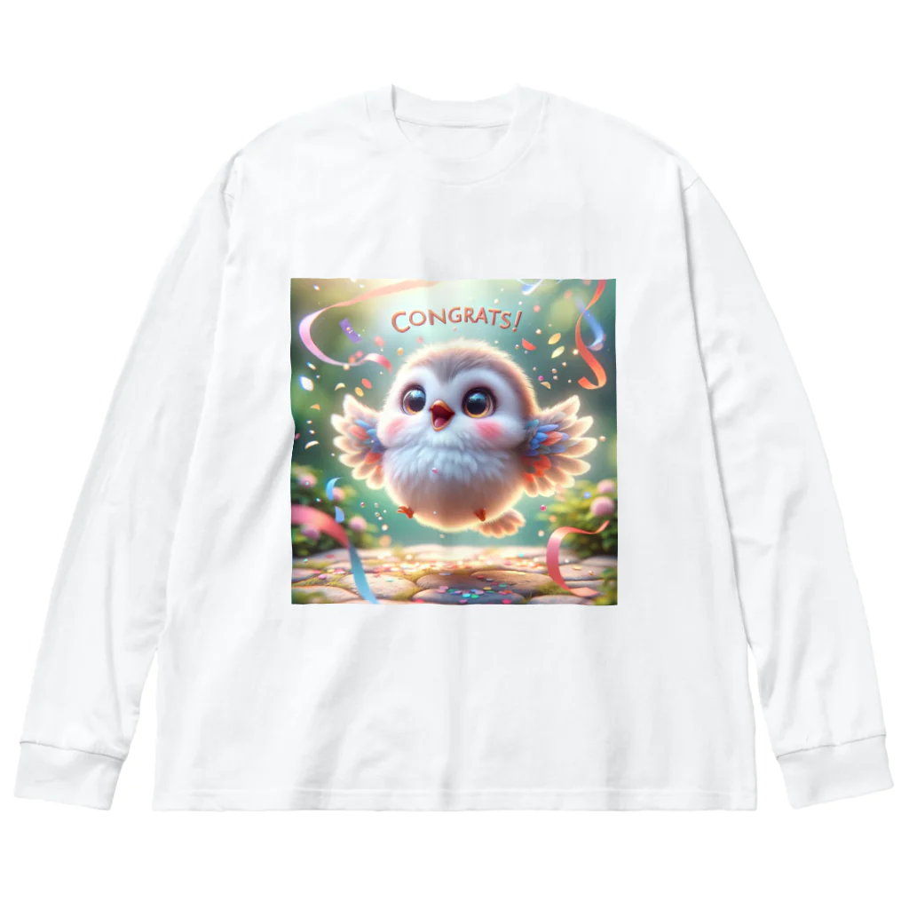 mimikkyu322のCngrats　Bird Big Long Sleeve T-Shirt