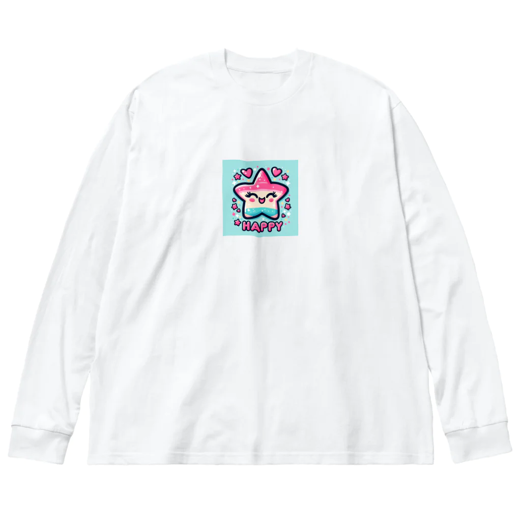 メアリーの星空とLINEスタンプ風デザインが絶妙 Big Long Sleeve T-Shirt