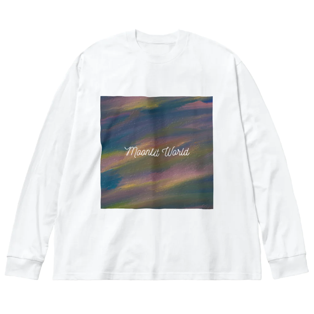 納豆ごはんのMoonlit World Big Long Sleeve T-Shirt