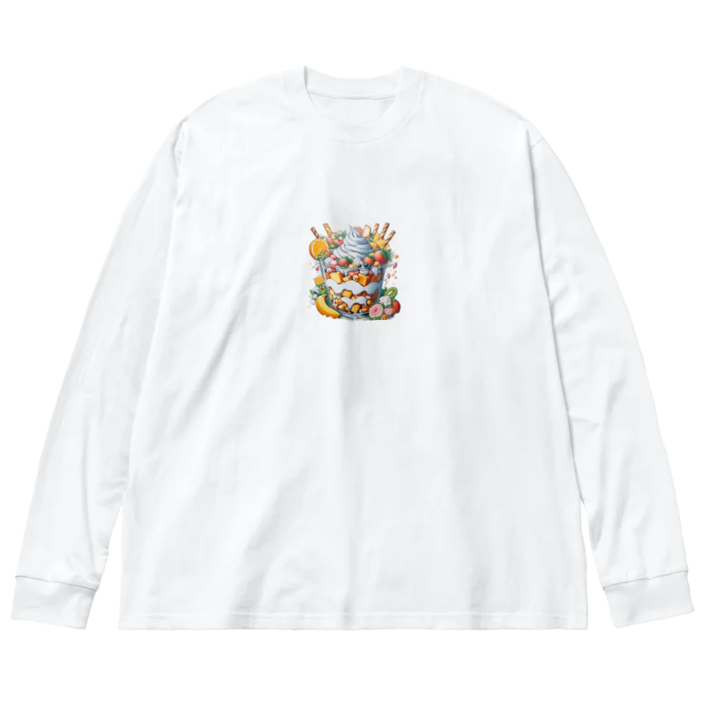 こんばにやのデカパフェ Big Long Sleeve T-Shirt