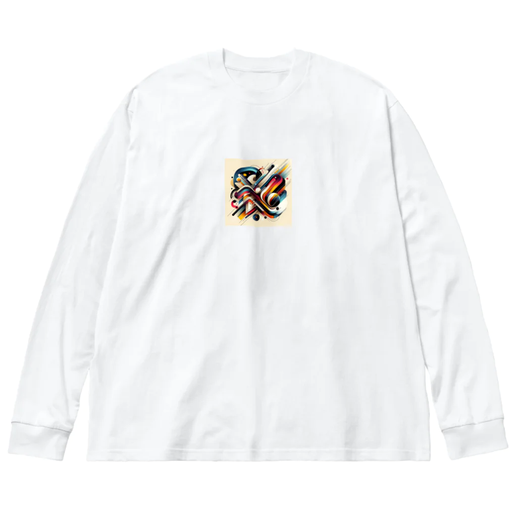 ryu_1137のヴァイブラント・アブストラクション ビッグシルエットロングスリーブTシャツ