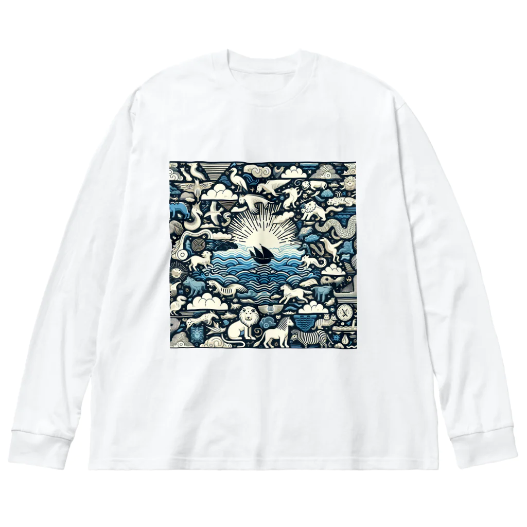 nyonsunの宝箱の自然界からのメッセージ2 Big Long Sleeve T-Shirt