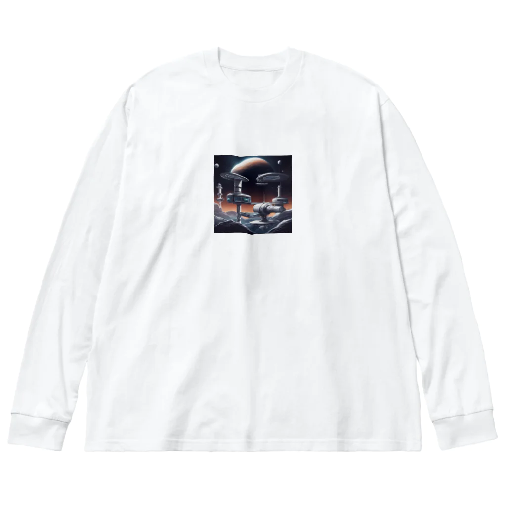 Banksy-sの1. Futura Space Station ビッグシルエットロングスリーブTシャツ