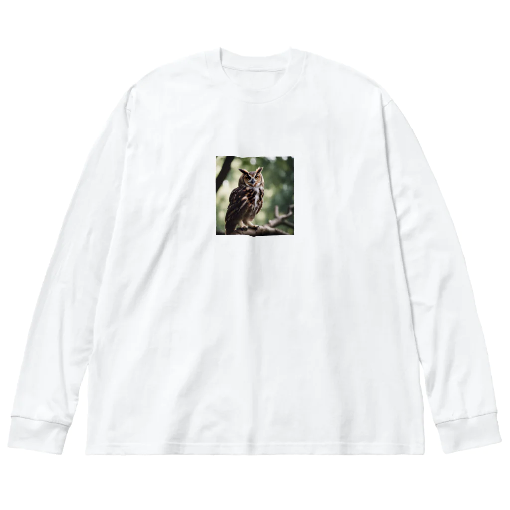 keistyleの森の番人　フクロウ Big Long Sleeve T-Shirt