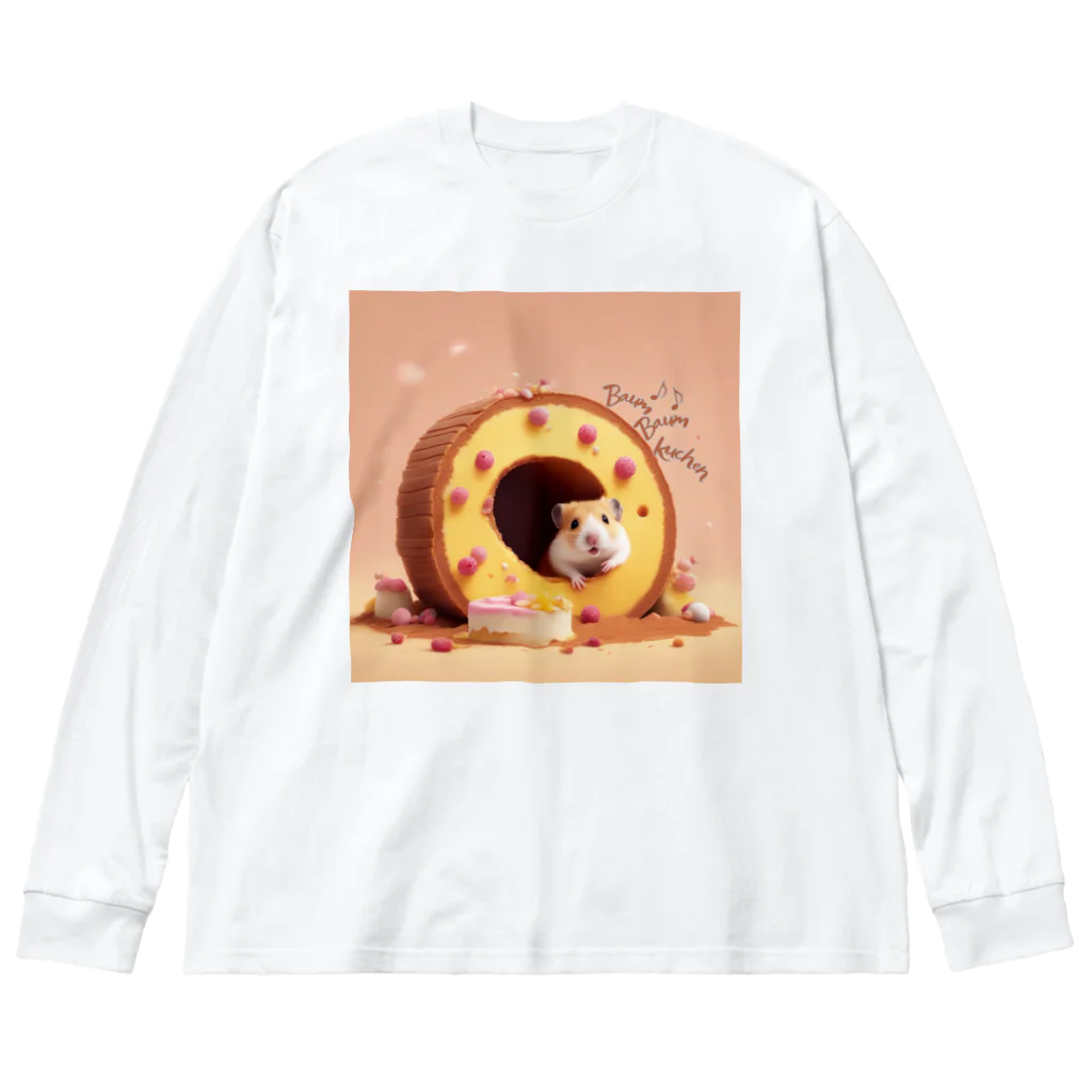 NaROOMのバウムクーヘンの穴 🐹 ビッグシルエットロングスリーブTシャツ