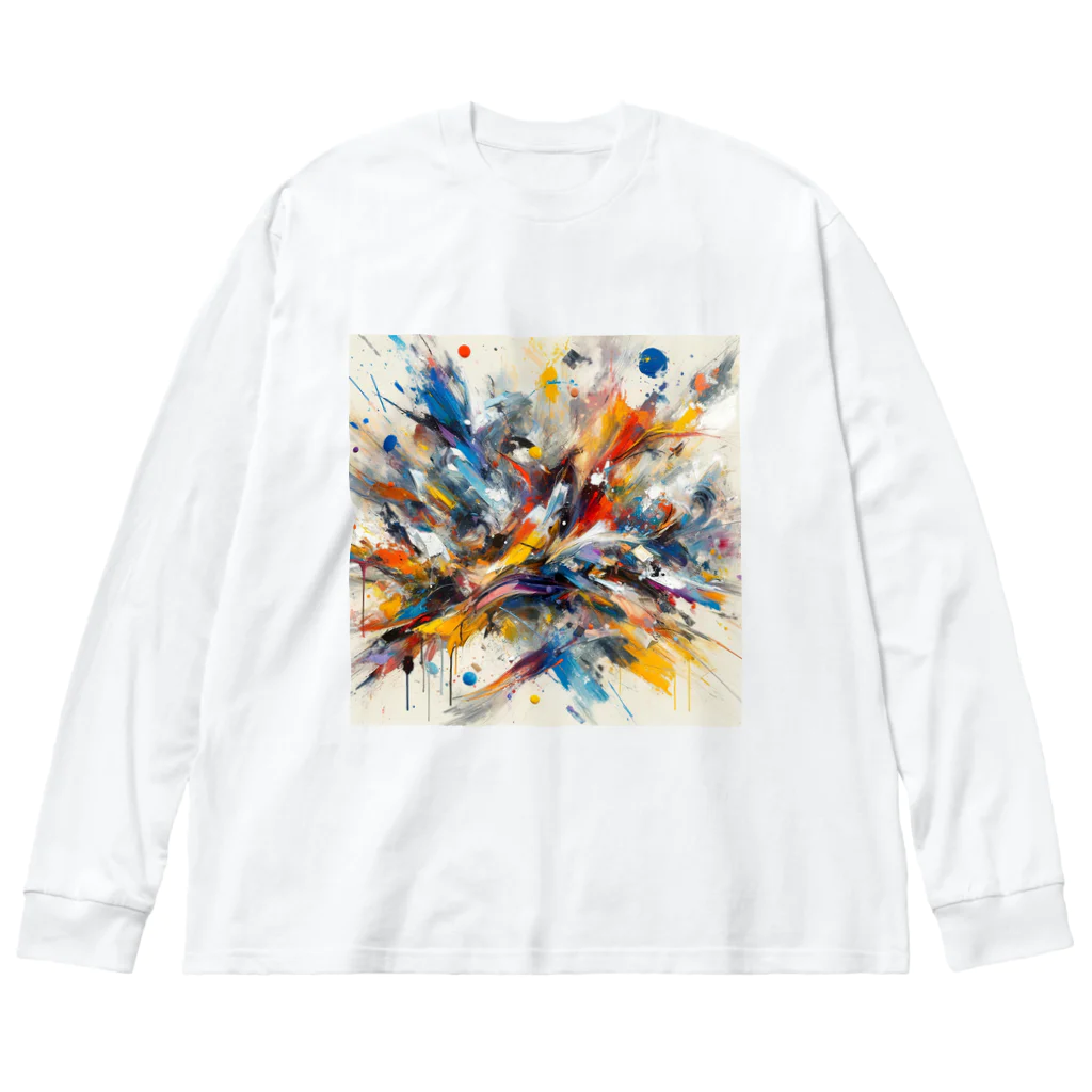 artistickerのアクション！ Big Long Sleeve T-Shirt