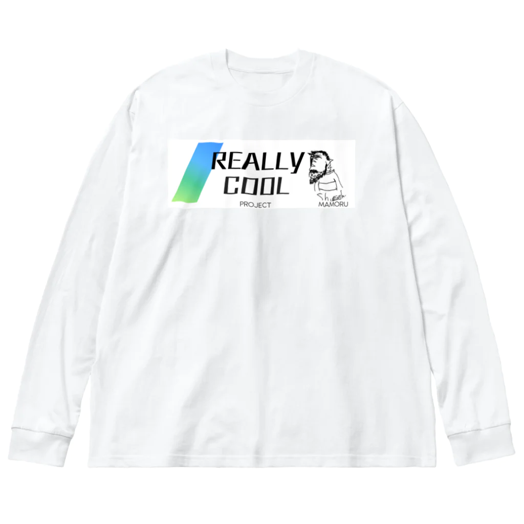 ReallyCoolMamoruの秋田鳥海山_AkitaChoukaisan ビッグシルエットロングスリーブTシャツ