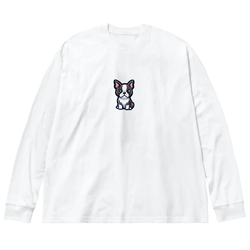 Kawaii あにまるこれくしょんのボストン・テリア【かわいい動物たち】 Big Long Sleeve T-Shirt