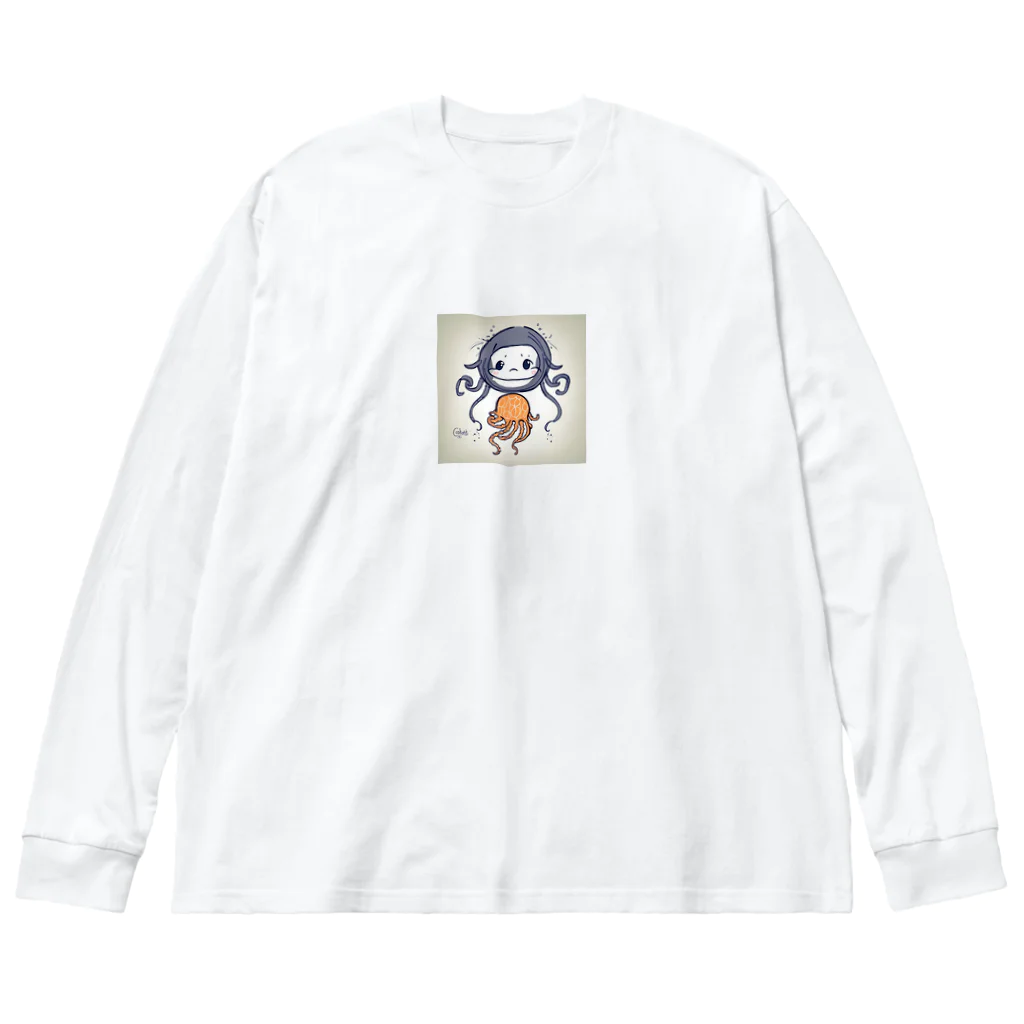 MEGROOVEのクラゲの子 Big Long Sleeve T-Shirt