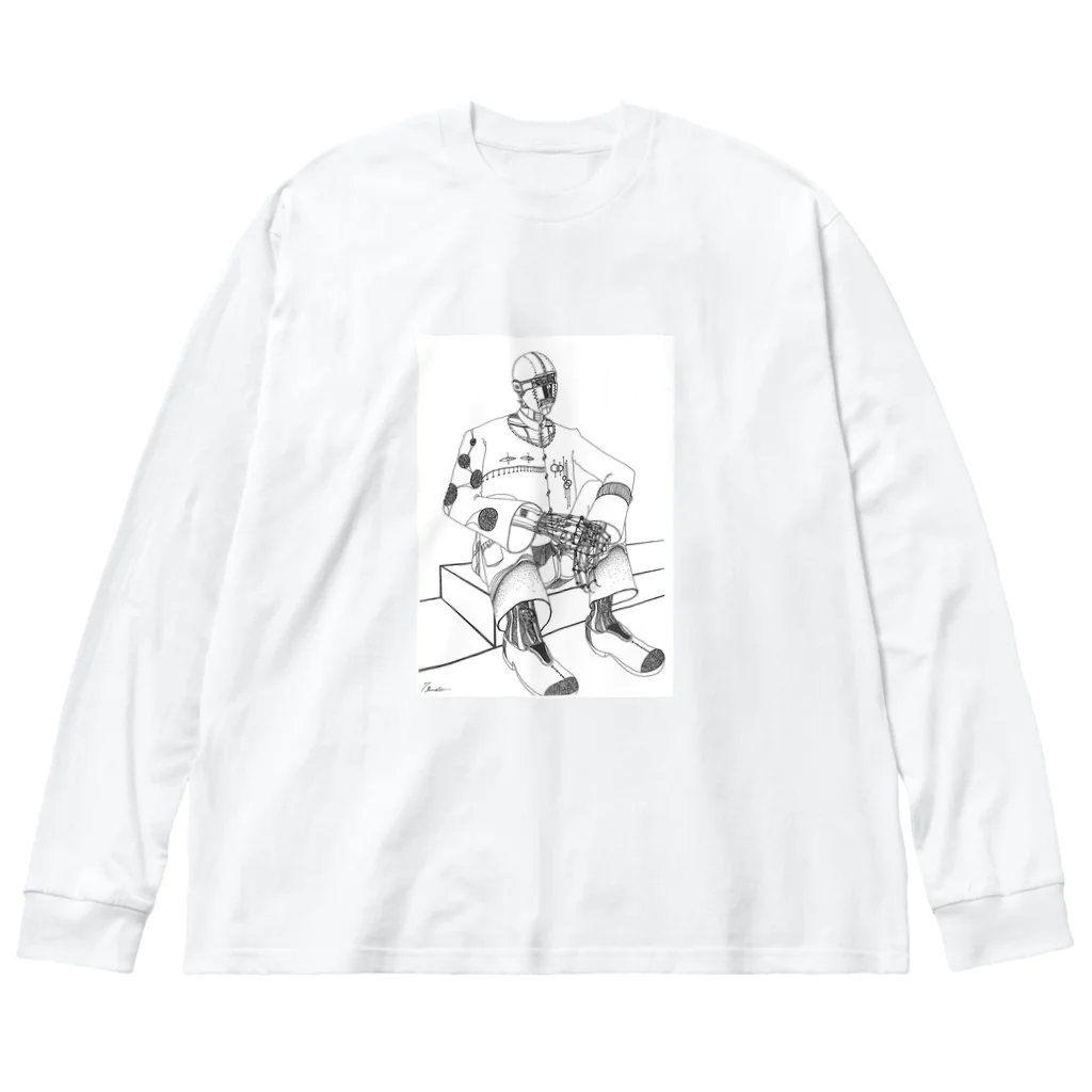 T_Bandyの座る男 Big Long Sleeve T-Shirt