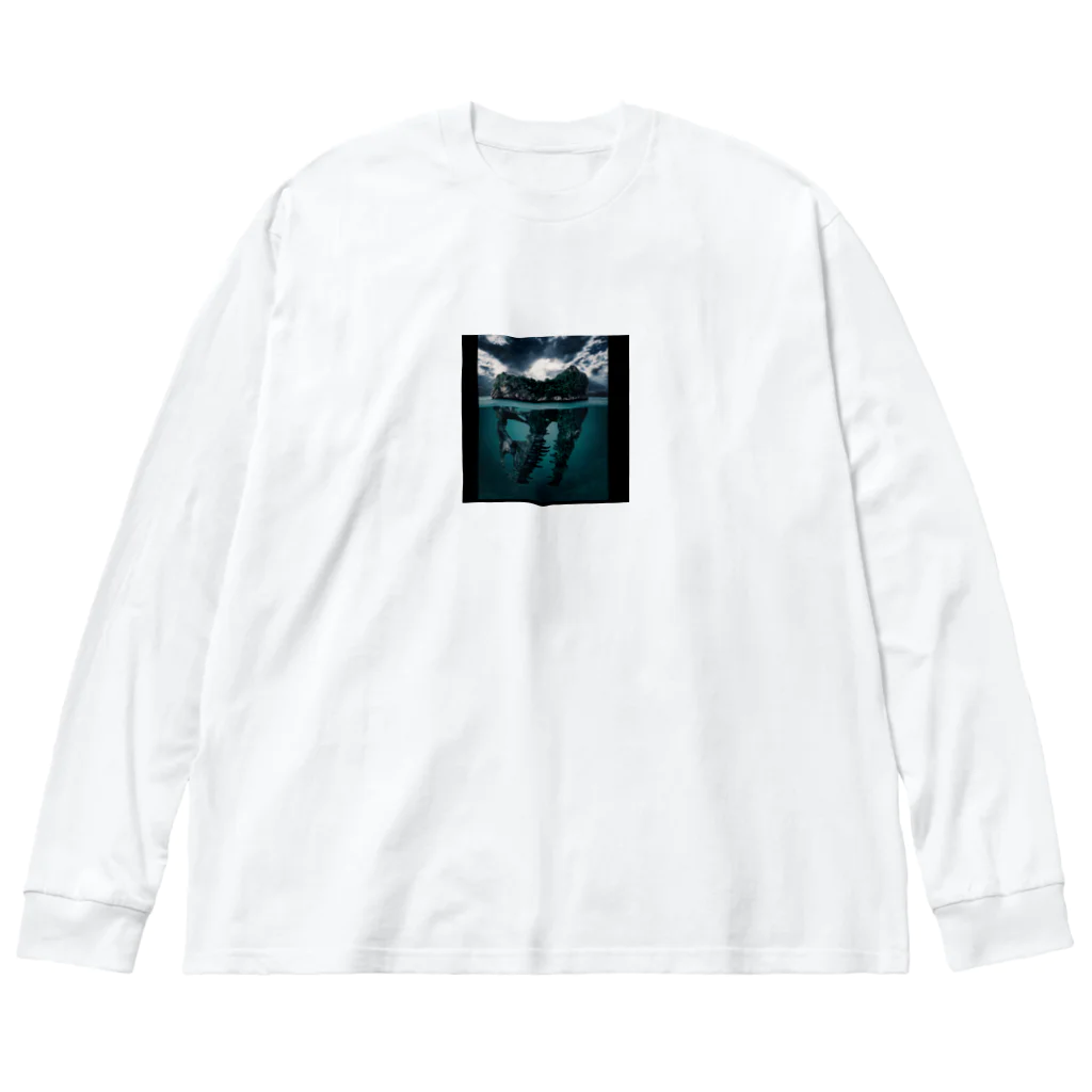 NoweのDinosaur fossils island Big Long Sleeve T-Shirt