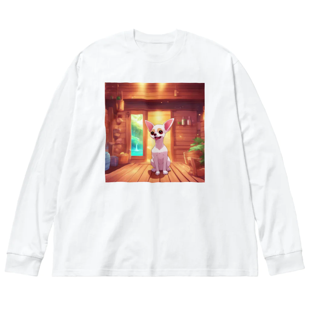 sauna_animalのsauna animal ⑩ Big Long Sleeve T-Shirt