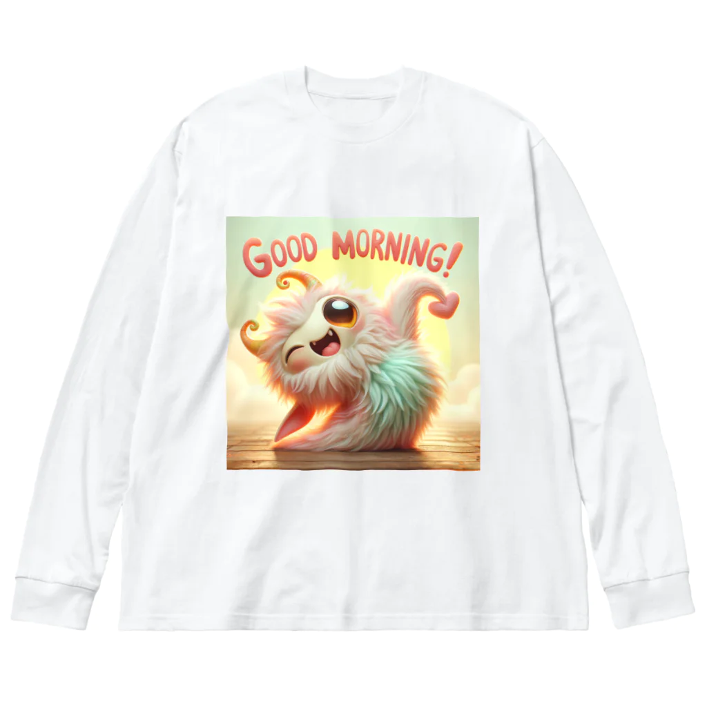 mimikkyu322のgoodmorning　monster Big Long Sleeve T-Shirt