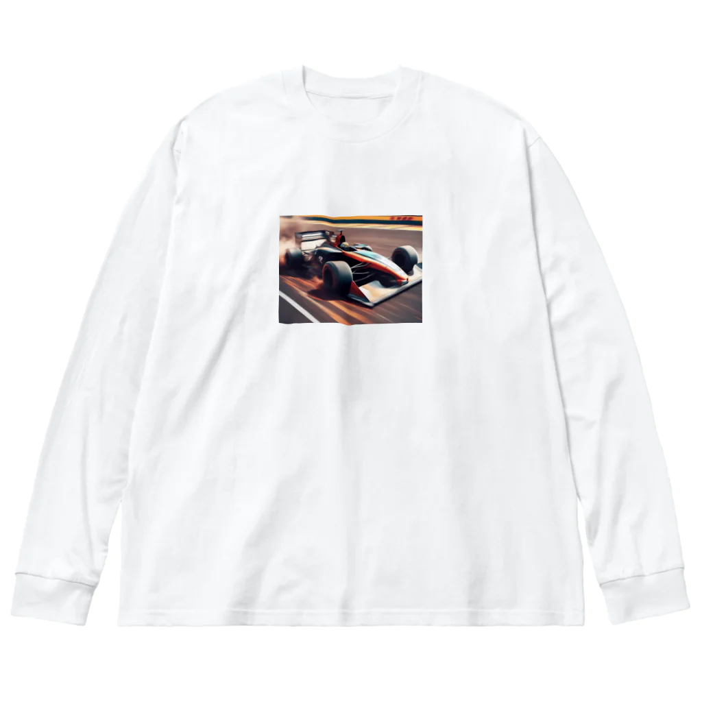 Kamumaのレーシングカーのスリリングな一瞬 Big Long Sleeve T-Shirt