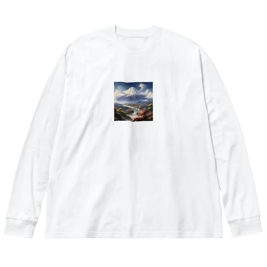 AQUAMETAVERSEの山の美しい風景　なでしこ1478 Big Long Sleeve T-Shirt
