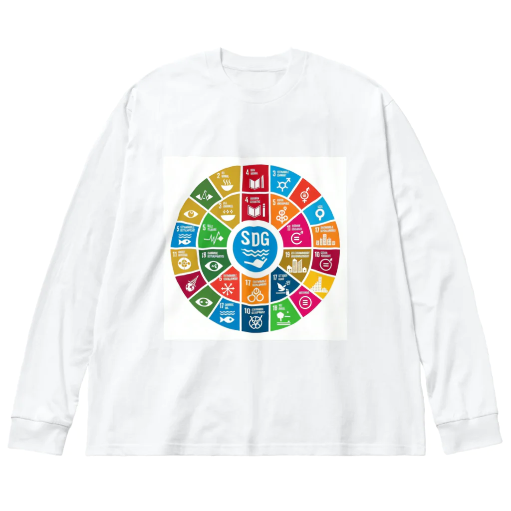 happiness_shopのSDGs（持続可能な開発目標） ビッグシルエットロングスリーブTシャツ