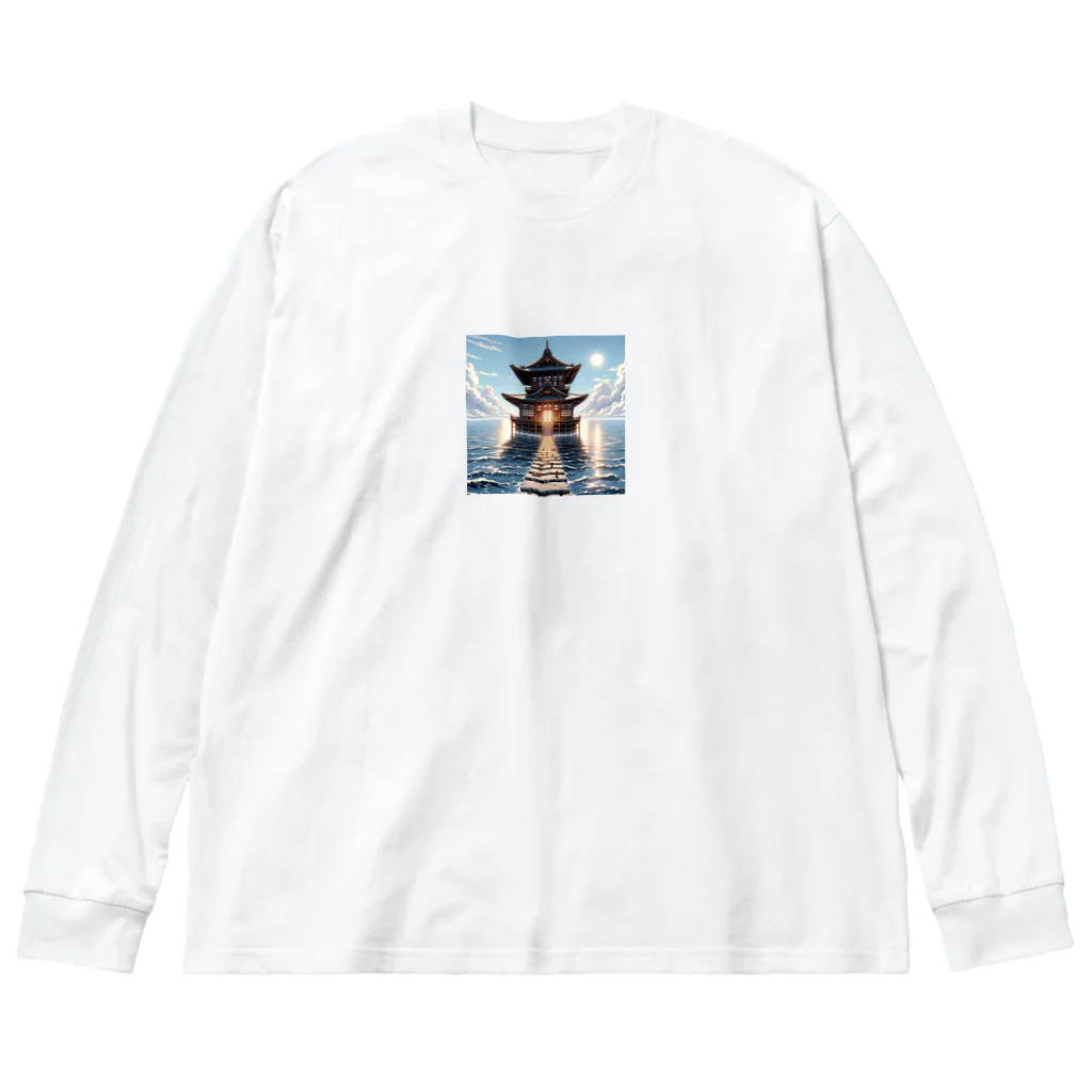 Irregular is beautifulのSanctuary of the Sea: Pathway to Serenity Big Long Sleeve T-Shirt