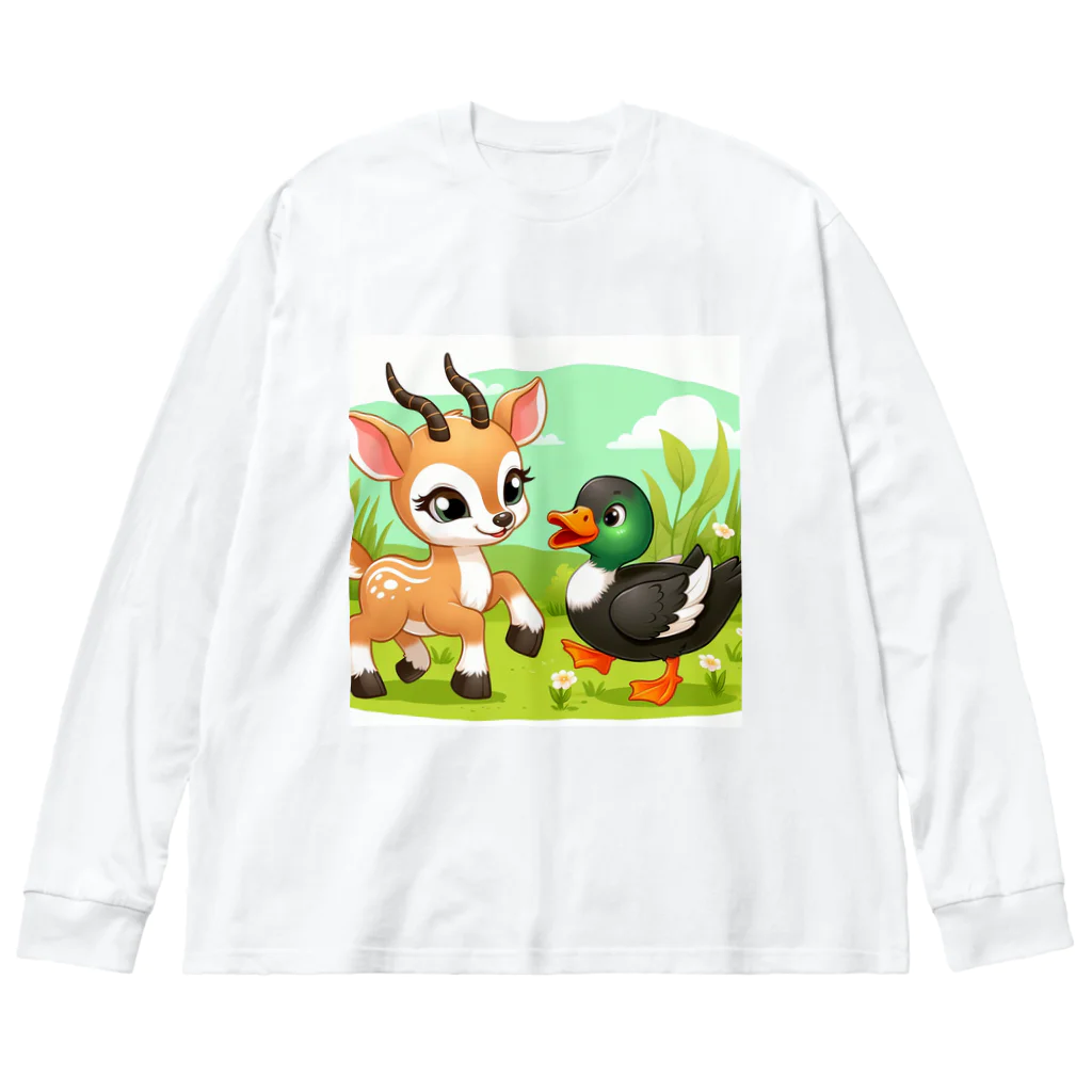 yos-1292583のガモカモグーシー ビッグシルエットロングスリーブTシャツ