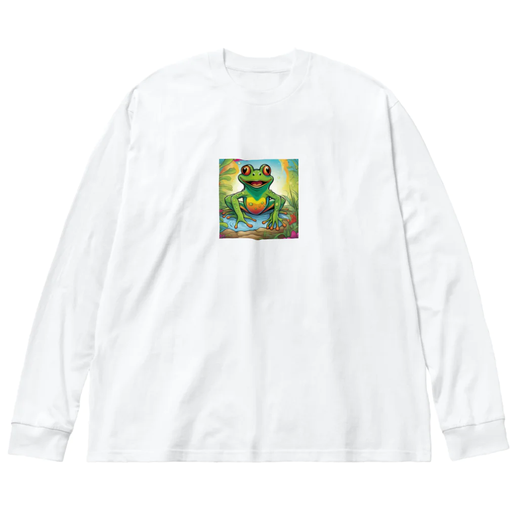 Yta_Tの輝くカエル Big Long Sleeve T-Shirt