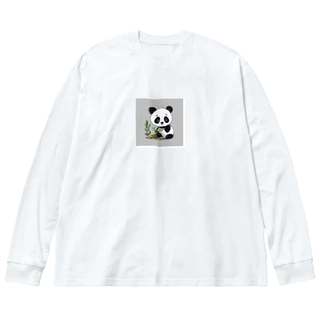 たまとの愉快なショップのかわいいパンダちゃん Big Long Sleeve T-Shirt