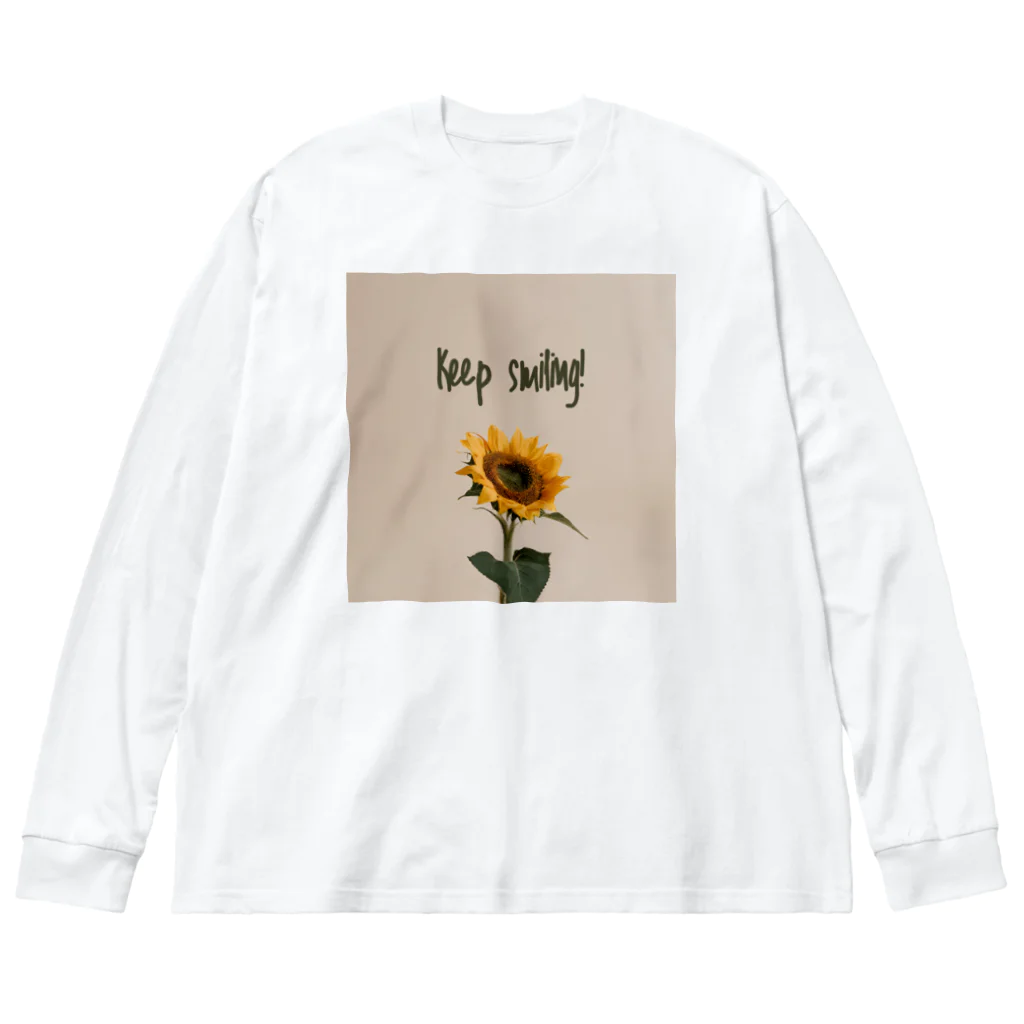 TILUのKeep smiling  Big Long Sleeve T-Shirt