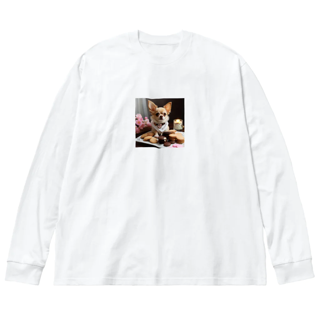 チワワ愛好家ショップのチワワのキラキラ日記📔🐾 - 家族と紡ぐ特別な日々 Big Long Sleeve T-Shirt