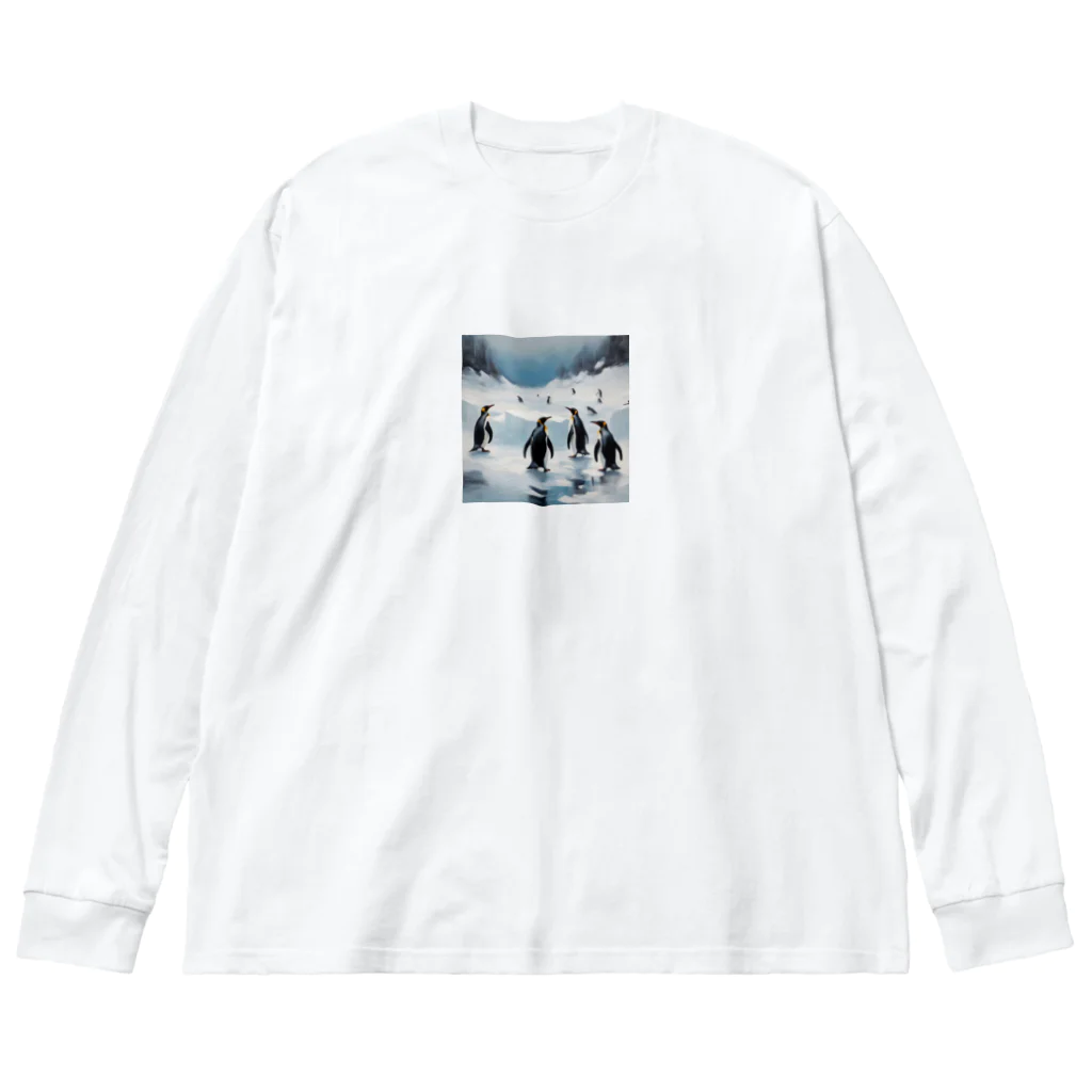 akipen76の共存を目指すペンギン Big Long Sleeve T-Shirt