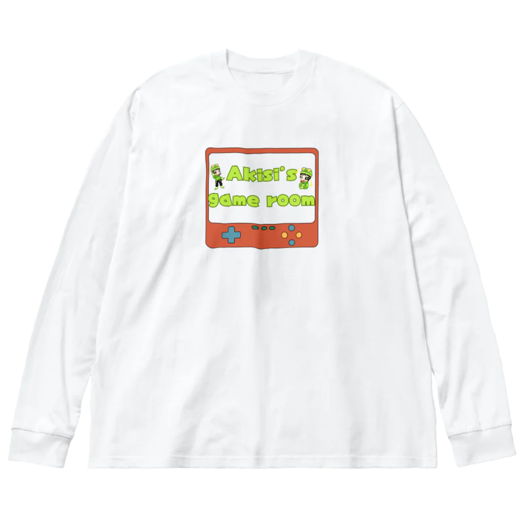 アキシのゲーム部屋 公式ショップのAKISI's game room　ビックシルエットロングスリーブTシャツ Big Long Sleeve T-Shirt