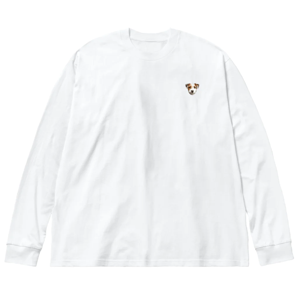 jackrussellvibes___のジャックラッセルテリアのアイテム ビッグシルエットロングスリーブTシャツ