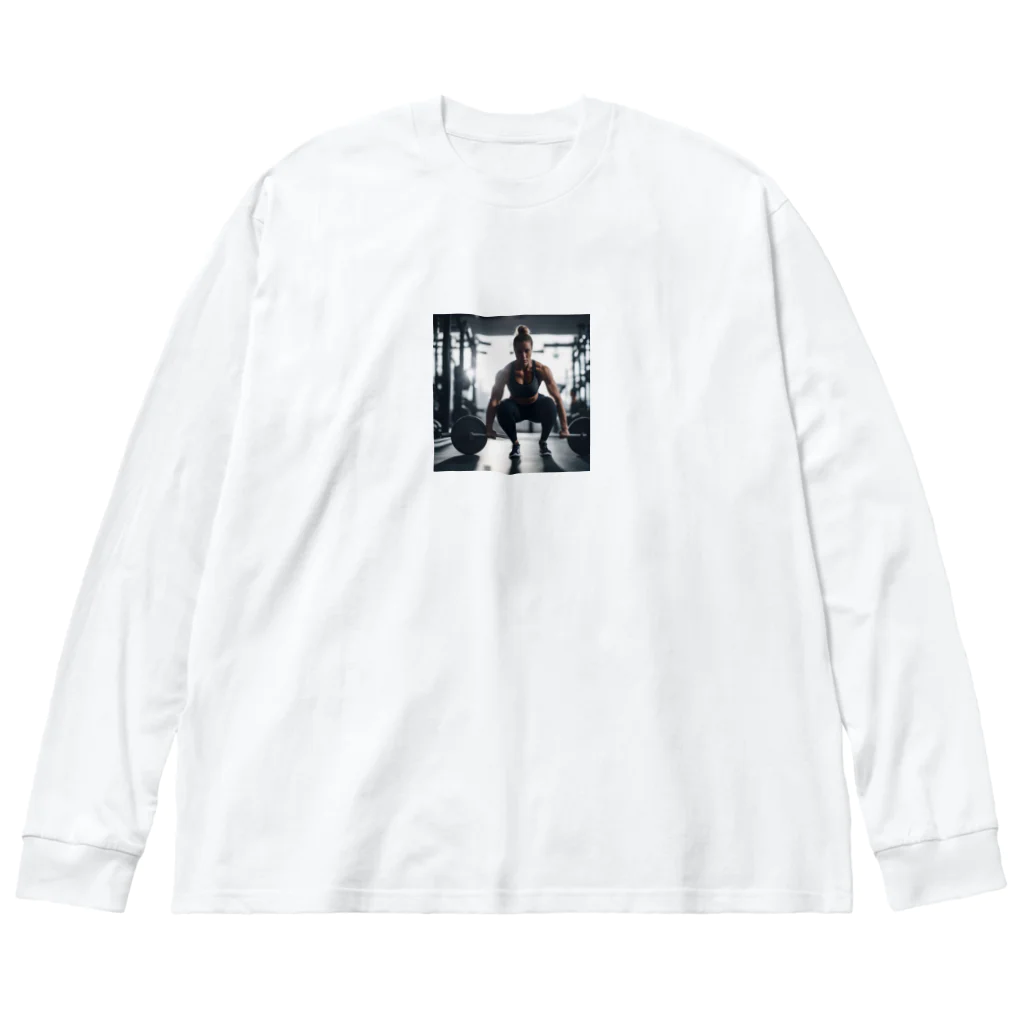 masa11253345のトレーニング Big Long Sleeve T-Shirt