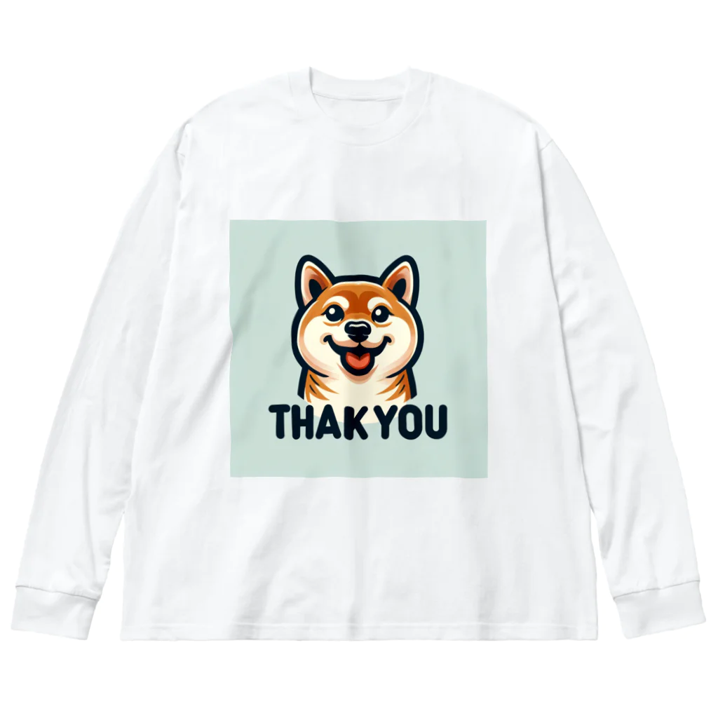 keikei5の魅力的な柴犬 ビッグシルエットロングスリーブTシャツ