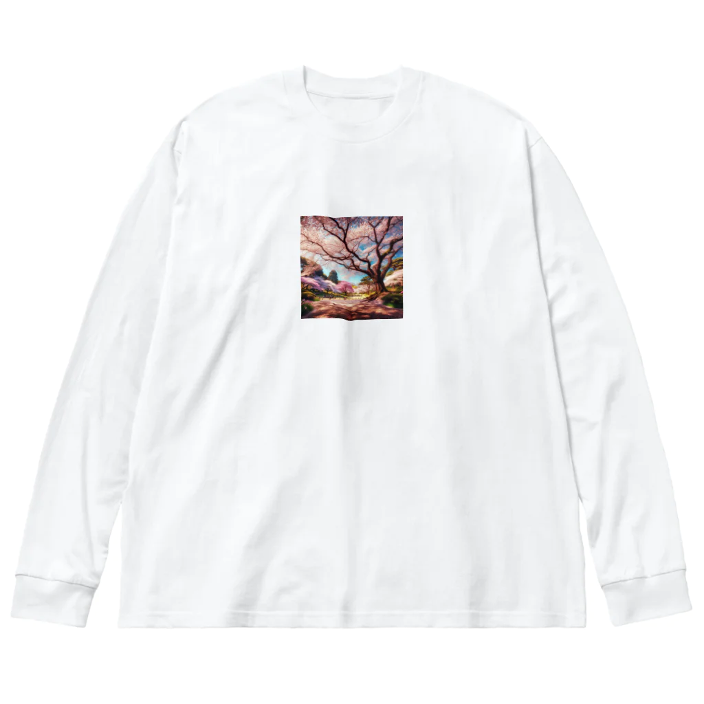 bobokeの桜 Big Long Sleeve T-Shirt